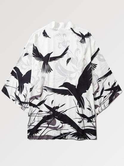 Kimono Noir et Blanc Karasu