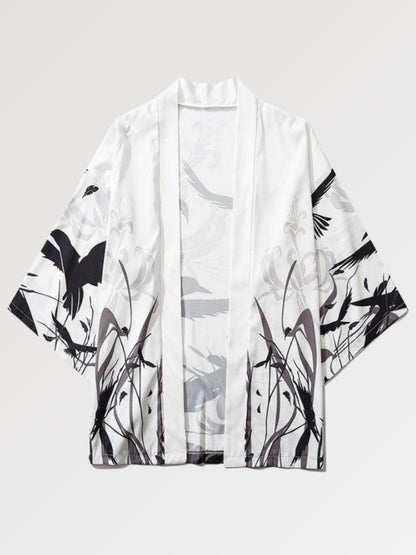 Kimono Noir et Blanc Karasu
