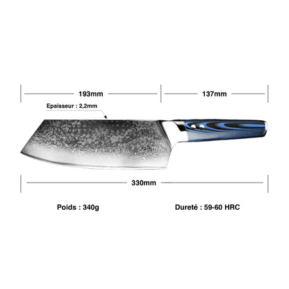 Lame Nakiri Manche Bleu | KietsuJapan
