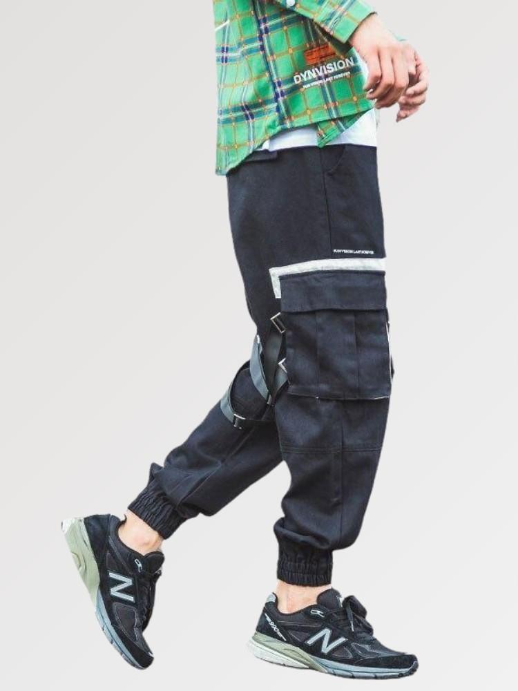 Pantalon Cargo Bleu Marine 'Tokoname'