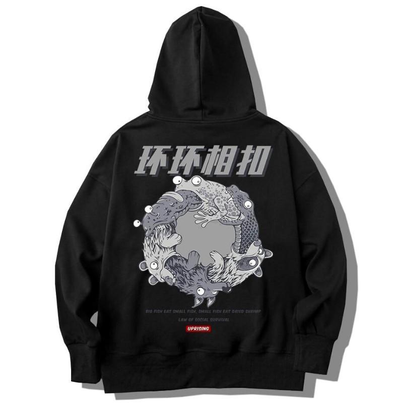 Pull Inscription Japonaise Hebi-Kaeru
