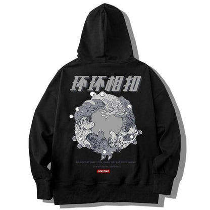Pull Inscription Japonaise Hebi-Kaeru