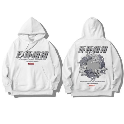 Pull Inscription Japonaise Hebi-Kaeru