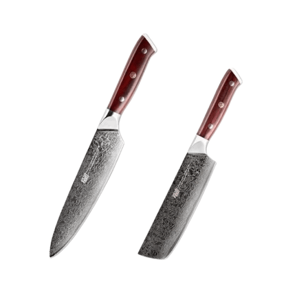 Set de Couteaux Japonais Damas | KietsuJapan