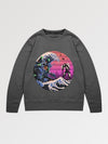 Sweat Japonais Retro Wave Pattern