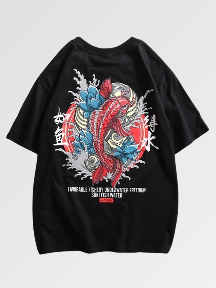 T-Shirt Poisson Japonais Yokote