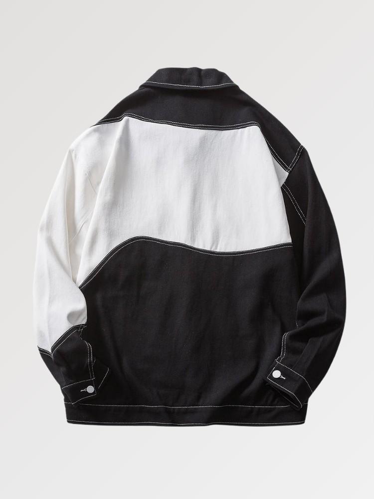 Veste en Jean Noir Black & White