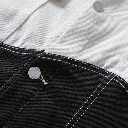 Veste en Jean Noir Black & White