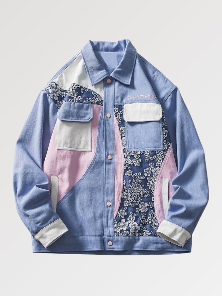 Veste en Jean Rose Hana Rivoli