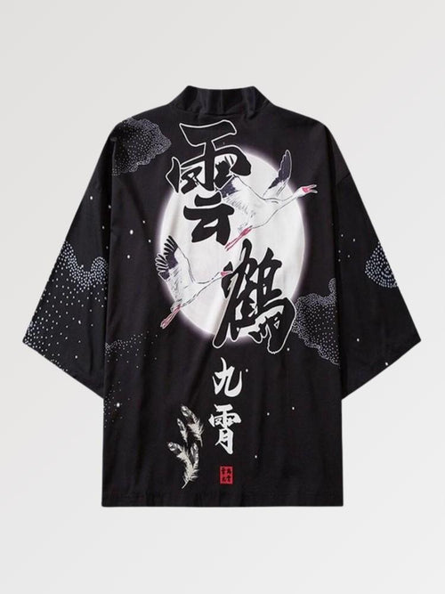 Veste Kimono Noir Shinshiro