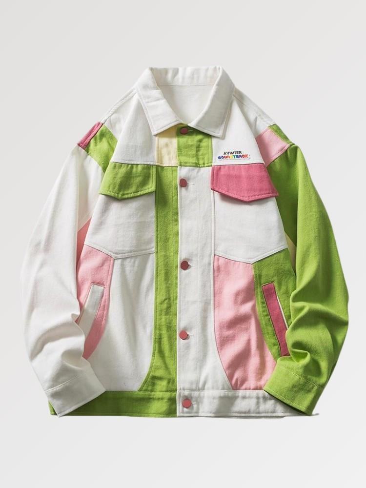 Veste Streetwear Verte Original Fukkuoka